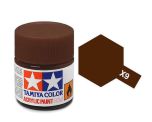 Tamiya 10ml Brown acrylic paint # X-9