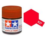 Tamiya 10ml Clear Red acrylic paint # X-27