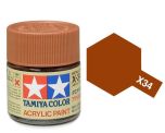Tamiya 10ml Metallic Brown acrylic paint # X-34