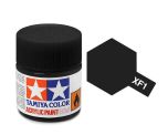 Tamiya 10ml Flat Black acrylic paint # XF-1