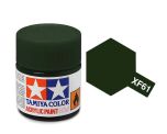 Tamiya 10ml Dark Green acrylic paint # XF-61