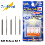 GodHand Drill Bit 5pcs Set A Made In Japan # GH-DB-5A