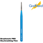 GodHand Brushwork PRO Dry-brushing Fine Made In Japan # GH-EBRSP-DH