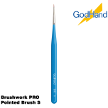 GodHand Brushwork PRO Pointed Brush S w/ Cap Made In Japan # GH-EBRSP-MS