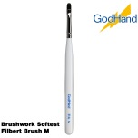 GodHand Brushwork Softest Filbert Brush M Made In Japan # GH-EBRSUP-HMM