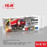 ICM Fire Trucks Acrylic Paint Set # 3031