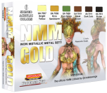  LifeColor Non Metallic Metal Paint Set 1 Gold (22ml x 6) # CS53