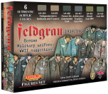  LifeColor Feldgrau 1939/45 German Uniforms Paint Set (22ml x 6) # CS55
