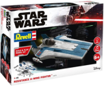 Revell 1/44 Build & Play Resistance A-Wing Fighter (Blue) # 06773 