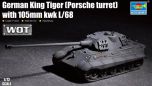 Trumpeter 1/72 King Tiger (Porsche Turret) # 07161