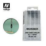 Vallejo Tools - Microbox Drill Set (20) 0.3-1.6mm # T01001