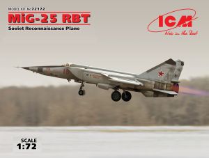 ICM 1/72 Mikoyan MiG-25RBT Soviet Reconnaissance Plane (100% new molds) # 72172