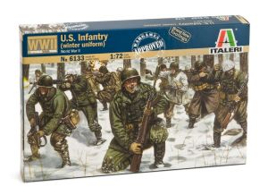 Italeri 1/72 US Infantry (WWII) (Winter Uniform) # 6133 - Plastic Model Figures