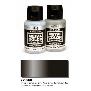 Vallejo 32ml Metal Color - Gloss Black Primer # 77660
