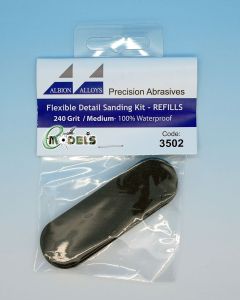 Albion Alloys Flexible Detail Sanding Kit Refill Medium # 3502