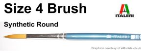 Italeri 4 Brush Synthetic Round # 51207