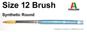 Italeri 12 Brush Synthetic Round # 51215