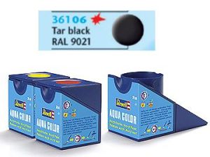 Revell Aqua Color - tar black, mat # 6