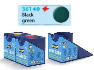 Revell Aqua Color - Black green, mat # 40