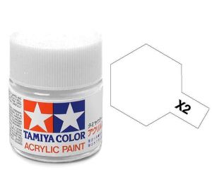 Tamiya 10ml White acrylic paint # X-2