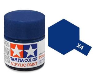 Tamiya 10ml Blue acrylic paint # X-4