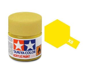 Tamiya 10ml Lemon Yellow acrylic paint # X-8