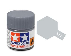 Tamiya 10ml Chrome Silver acrylic # X-11