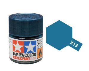 Tamiya 10ml Metallic Blue acrylic # X-13
