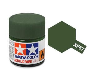 Tamiya 10ml NATO Green acrylic paint # XF-67