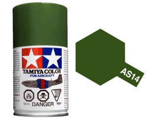 Tamiya AS-14 Olive Green (USAF) - 100ml Spray Can # 86514