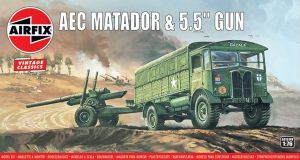 Airfix 1/76 AEC Matador Lorry and 5.5' Gun 'Vintage Classic series' # 01314V