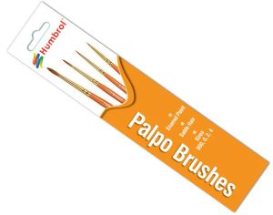 Humbrol Palpo Brush Pack - Size 000/0/2/4 # 4250