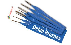 Humbrol Brush Pack - Detail Ergonomic Handle 00, 0, 1, 2 # 4304