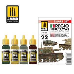 Ammo Mig Jimenez Regio Esercito Color Set # 7180