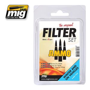 Ammo by Mig Jimenez Filter Set For Winter And UN Vehicles - Ammo # 7450