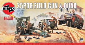 Airfix 1/76 25pdr Field Gun and Quad Tractor 'Vintage Classic series' # 01305V