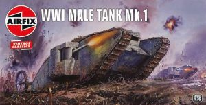 Airfix 1/76 WWI British 'Male' Tank Mk.I 'Vintage Classic Series' # 01315V