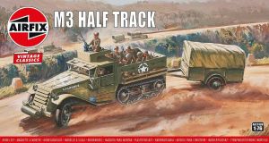 Airfix 1/76 M3A1 White half Track Personel Carrier and 1 ton trailer  'Vintage Classic series' # 02318V