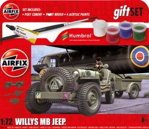 Airfix 1/72 Willys Jeep Starter Set # 55117A 