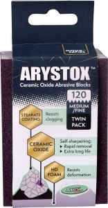 Arystox Ceramic Oxide Abrasive Blocks, Grit 120 (Onyx Series) # ABOB1202