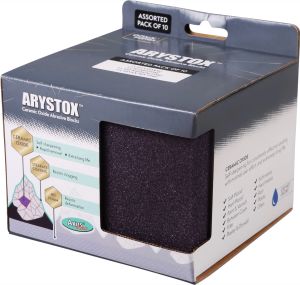 Arystox Ceramic Oxide Abrasive Blocks, Assorted (Onyx Series) # ABOBM10