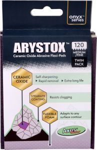 Arystox Ceramic Oxide Abrasive Flexi-Pads, Grit 120 (Onyx Series) # ABOF1202
