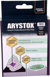 Arystox Ceramic Oxide Abrasive Flexi-Pads, Grit 180 (Onyx Series) # ABOF1802