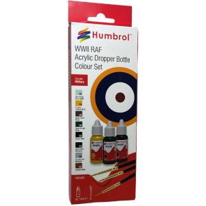 Humbrol Acrylic Paint & Brush RAF WWII Colours # DB9062