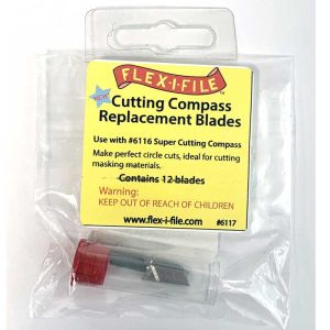 Flex-i-File 12x Spare Blades for 6116 Compass Cutter # 6117