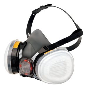 Force 8 Half Mask Twin Respirator with Typhoon Valve # FM-F8-A1P2