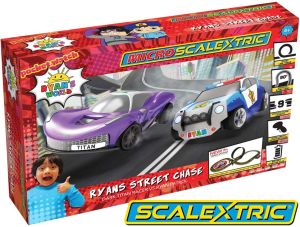 Micro Scalextric Ryan's World Street Chase Battery Powered Race Set # 1160M