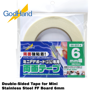 GodHand Double-Sided Tape for Mini Stainless-Steel FF Board 6mm Made In Japan # GH-DST-6