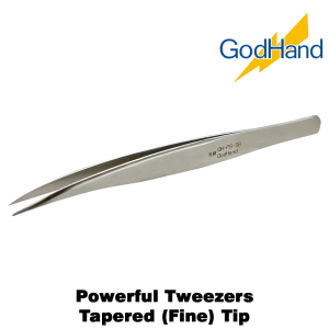 GodHand Powerful Tweezers Tapered (Fine) Tip Made In Japan # GH-PS-SB