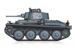 Hobbyboss 1/72 German Pz.Kpfw. 38(t) Ausf.E/F # 82956